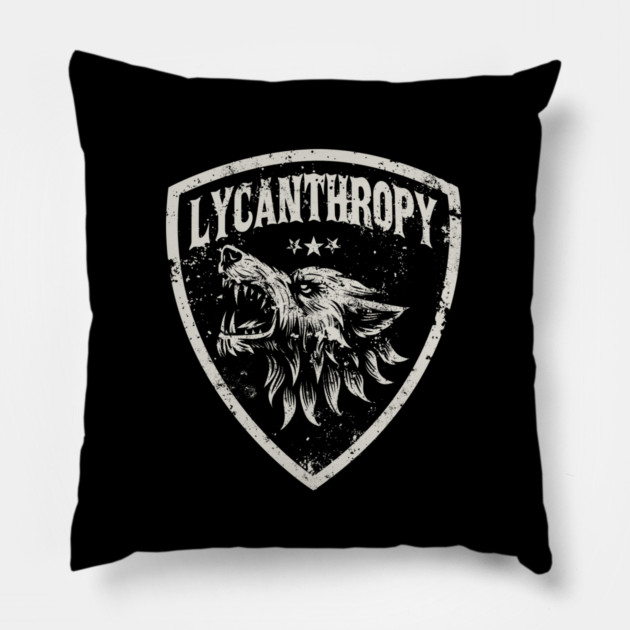LYCANTHROPY Pillow by artslaves