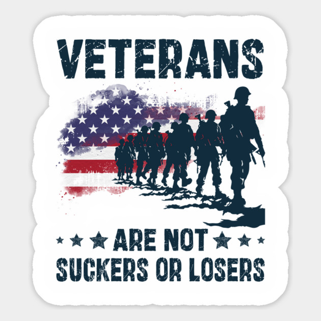 Veterans are NOT suckers or losers Magnet by JessArty