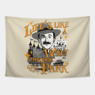 Funny Vintage Orlando Theme Park for Florida and California Fans Tapestry