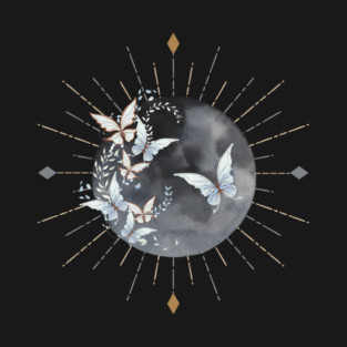 Butterfly Dark Moon T-Shirt