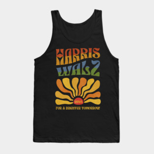 Harris Waltz 2024 For A Brighter Tomorrow Boho Aesthetic graphic Tank Top