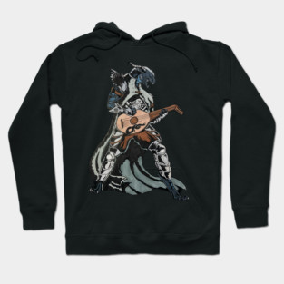 Black Dragonborn bard Hoodie