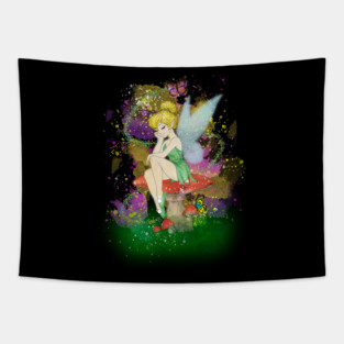 tinker bell Tapestry
