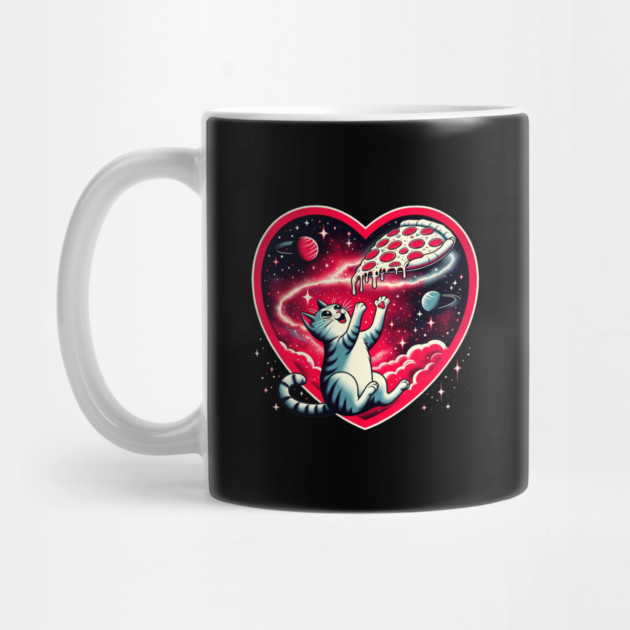 Cat Eating Pizza, Funny Pizza Lover by logiamerch