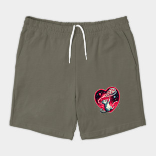 Cat Eating Pizza, Funny Pizza Lover Shorts