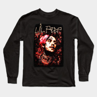 Lil Peep Floral Portrait Long Sleeve T-Shirt