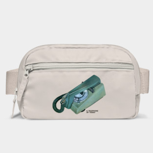 Vintage Telephone Illustration Design Bag