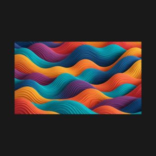 Dynamic Color Swirl T-Shirt