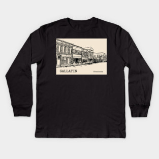 Gallatin Tennessee Kids Long Sleeve T-Shirt