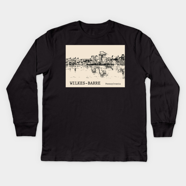 Wilkes-Barre Pennsylvania Kids Long Sleeve T-Shirt by Lakeric