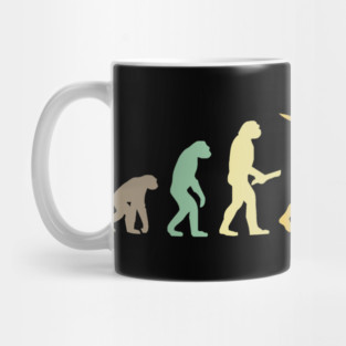 Retro Skiing Evolution Gift For Skiers Mug