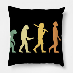 Retro Snowboarding Evolution Gift For Snowboarders Pillow