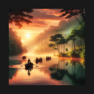 Lake life before sunset T-Shirt
