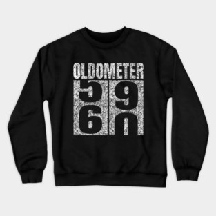 60th Birthday Oldometer 59-60 Vintage Funny Crewneck Sweatshirt