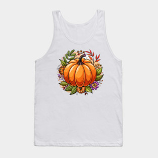 Fall Season Pumpkin Tank Top