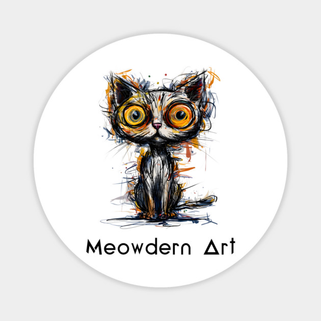 Meowdern Art Magnet by TurnEffect