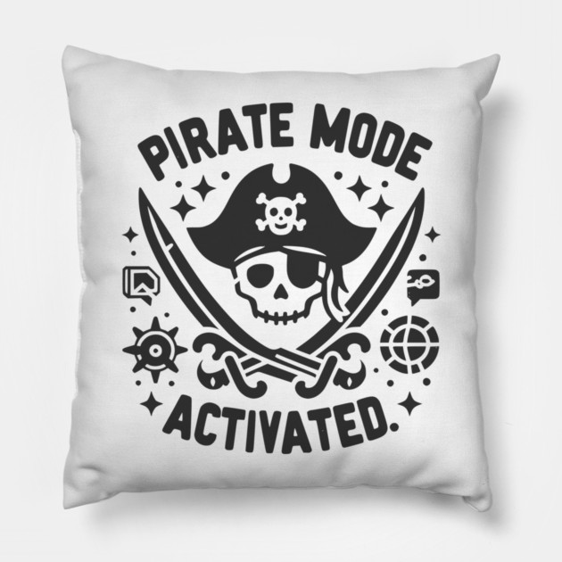 Pirate Mode Activated Pillow by Frank Ring