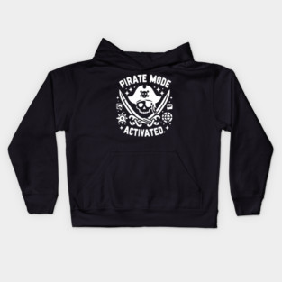Pirate Mode Activated Kids Hoodie