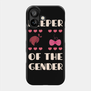 keeper of the gender reveal baby announcement party Phone Case