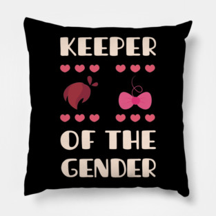 keeper of the gender reveal baby announcement party Pillow