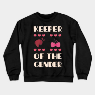 keeper of the gender reveal baby announcement party Crewneck Sweatshirt