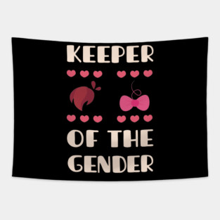 keeper of the gender reveal baby announcement party Tapestry