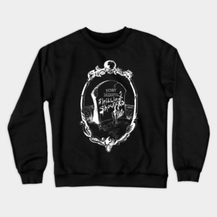 Penny Dreadful's Shilling Shockers logo - designed by Matthew MacKnight Crewneck Sweatshirt