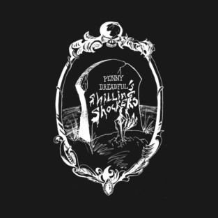 Penny Dreadful's Shilling Shockers logo - designed by Matthew MacKnight T-Shirt