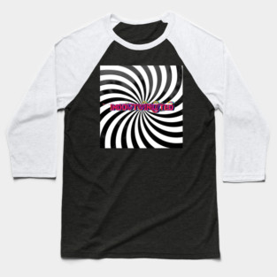Indoctrinated Glitch Spiral Baseball T-Shirt