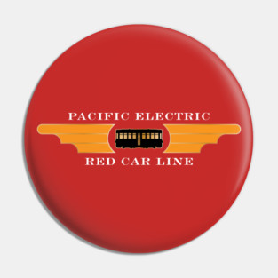 Red Car Line Pin