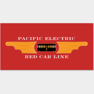 Red Car Line Posters and Art