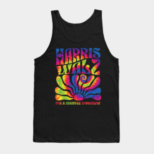 Tie dye Harris Waltz 2024 Election Kamala Harris Tim Waltz Tank Top