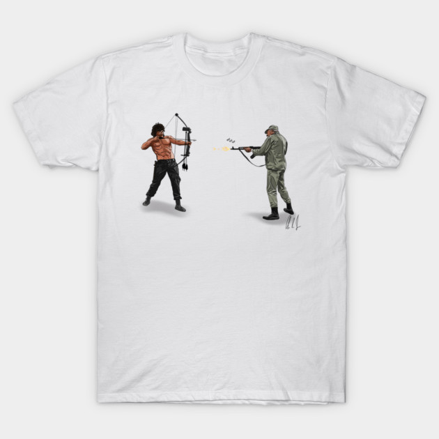 UHF: Weird Rambo T-Shirt by 51Deesigns