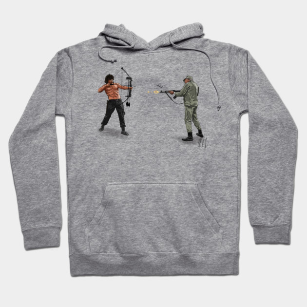 UHF: Weird Rambo Hoodie by 51Deesigns