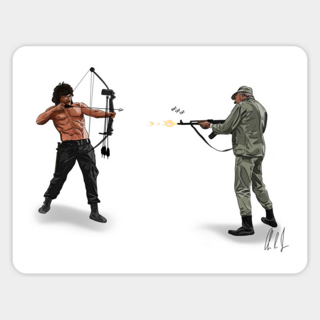 UHF: Weird Rambo Magnet by 51Deesigns
