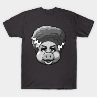 The Bride of Froggen-Schwein B&W T-Shirt