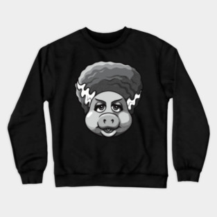 The Bride of Froggen-Schwein B&W Crewneck Sweatshirt