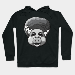 The Bride of Froggen-Schwein B&W Hoodie