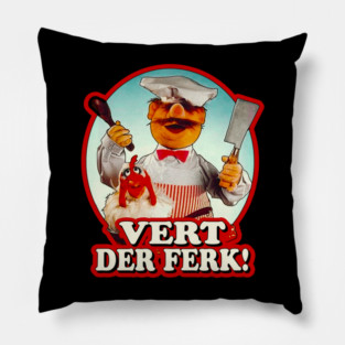 Swedish Chef Vert Der Ferk Retro Pillow