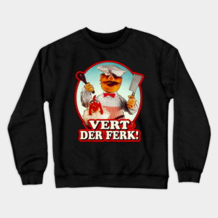 Swedish Chef Vert Der Ferk Retro Crewneck Sweatshirt