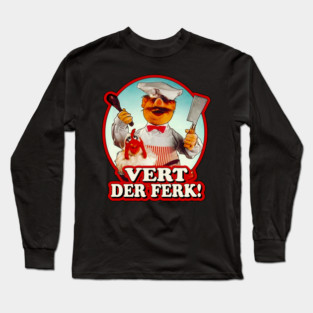 Swedish Chef Vert Der Ferk Retro Long Sleeve T-Shirt