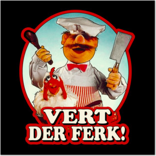 Swedish Chef Vert Der Ferk Retro Posters and Art