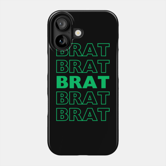 Brat Green Phone Case by The WYLD Tribe