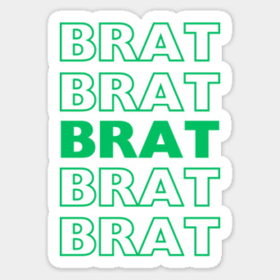 Brat Green Sticker