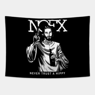 Nofx Never Trust A Hippy Vintage HD Classic Style Tapestry