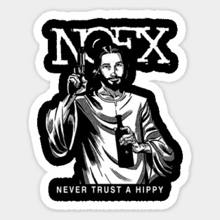 Nofx Never Trust A Hippy Vintage HD Classic Style Sticker
