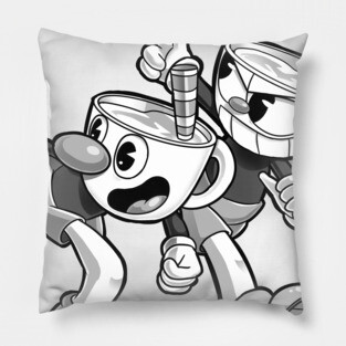 Cuphead and Mugman Pillow