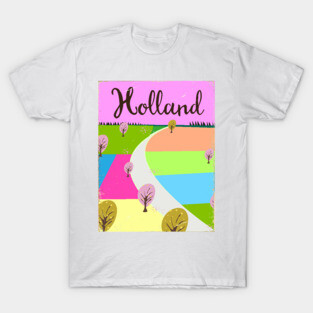 Holland Vintage style travel poster T-Shirt