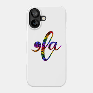 Comma la, Rainbow Flag, Leopard Print Phone Case
