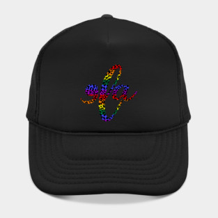 Comma la, Rainbow Flag, Leopard Print Hat
